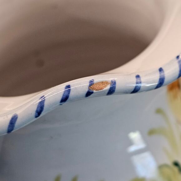 Vintage Italian Majolica Earthenware Vase - Hand Painted & Numbered Italy 7" - Picture 10 of 10